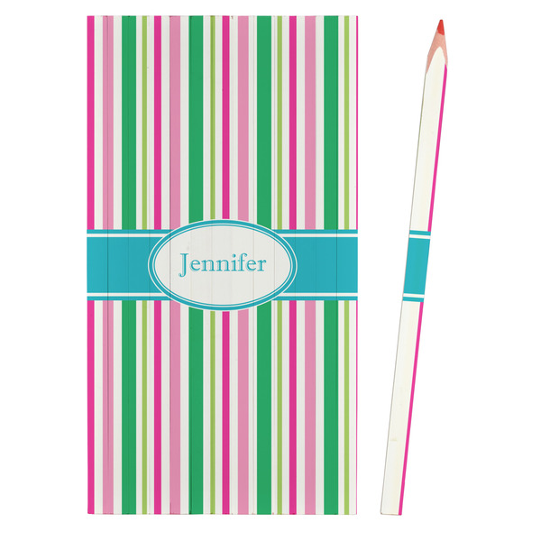 Grosgrain Stripe Colored Pencils - Front View