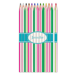 Grosgrain Stripe Colored Pencils (Personalized)