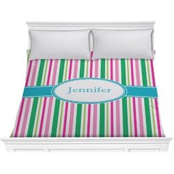 Grosgrain Stripe Comforter - King (Personalized)
