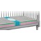 Grosgrain Stripe Crib 45 degree angle - Fitted Sheet