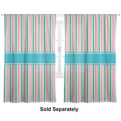 Grosgrain Stripe Curtain Panel - Custom Size