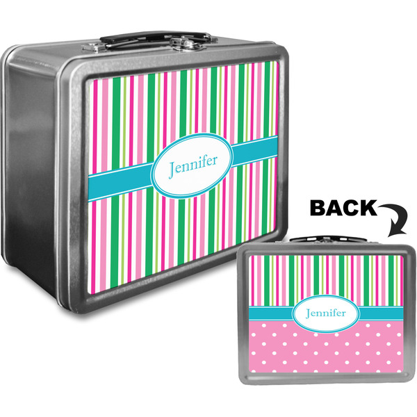 Grosgrain Stripe Custom Lunch Box / Tin Approval