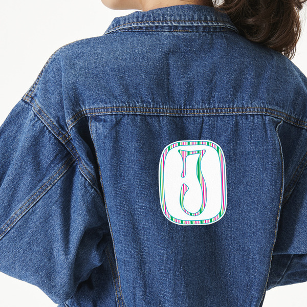 Custom Grosgrain Stripe Twill Iron On Patch - Custom Shape - X-Large (Personalized)