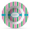 Grosgrain Stripe Plastic Bowl - Microwave Safe - Composite Polymer (Personalized)