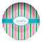 Grosgrain Stripe DecoPlate Oven and Microwave Safe Plate - Main