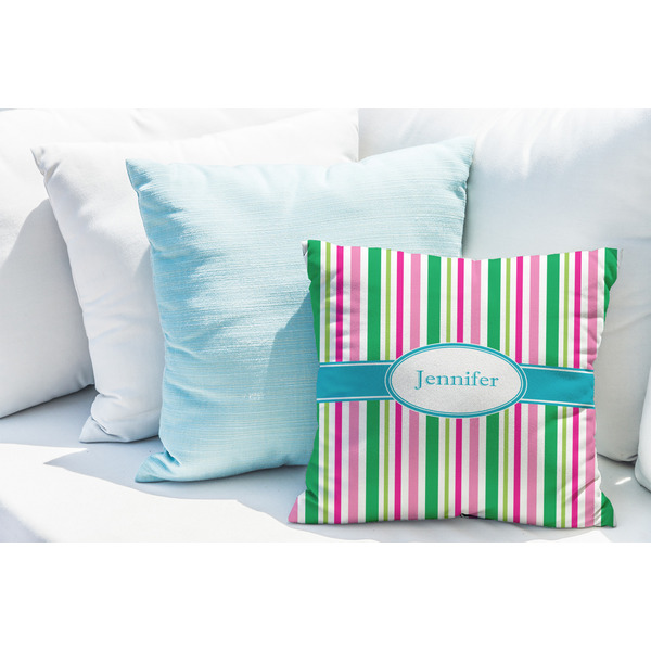 Grosgrain Stripe Decorative Pillow Case - LIFESTYLE 2