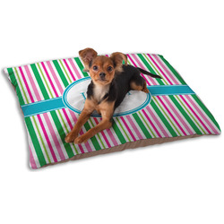 Grosgrain Stripe Dog Bed - Small w/ Name or Text