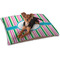 Grosgrain Stripe Dog Bed - Small LIFESTYLE