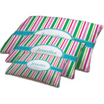 Grosgrain Stripe Dog Bed w/ Name or Text