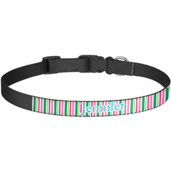 Grosgrain Stripe Dog Collar - Large (Personalized)