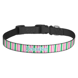 Grosgrain Stripe Dog Collar (Personalized)
