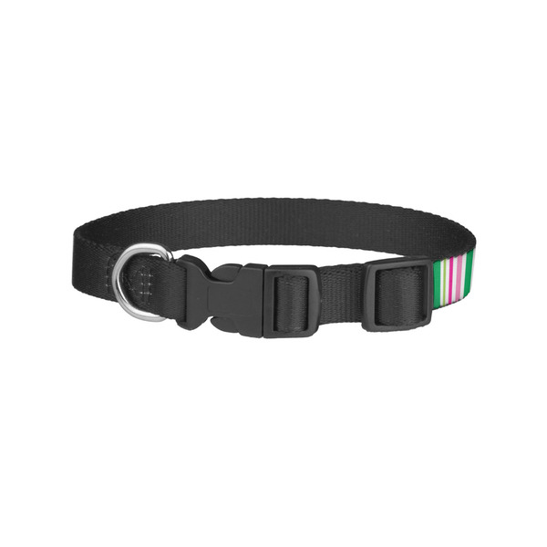 Grosgrain Stripe Dog Collar - Small - Back