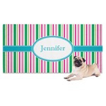 Grosgrain Stripe Dog Towel (Personalized)