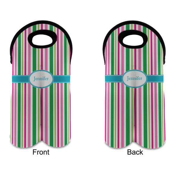 Grosgrain Stripe Double Wine Tote - APPROVAL (new)