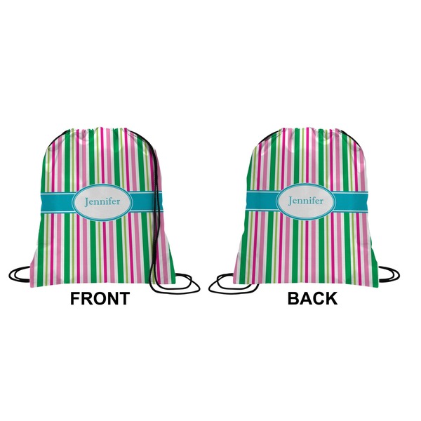 Grosgrain Stripe Drawstring Backpack