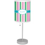 Grosgrain Stripe 7" Drum Lamp with Shade Linen (Personalized)