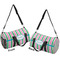 Grosgrain Stripe Duffle bag small front and back sides