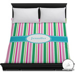 Grosgrain Stripe Duvet Cover - Full / Queen (Personalized)