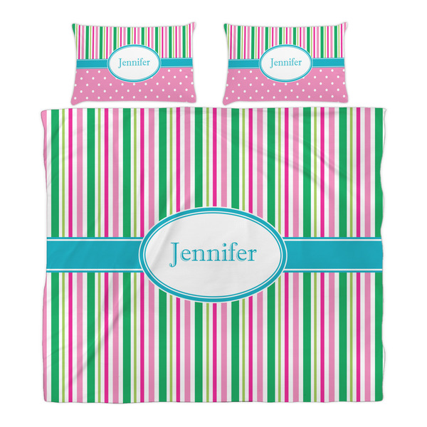 Grosgrain Stripe Duvet Cover Set - King - Alt Approval