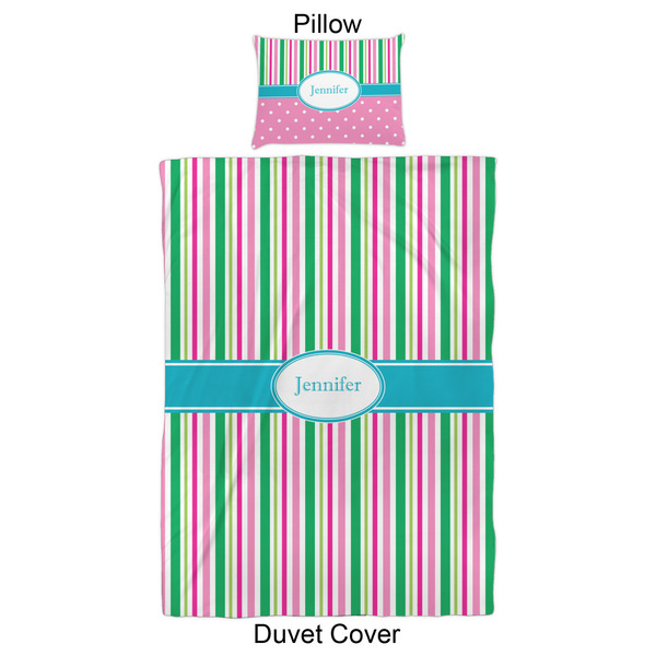 Grosgrain Stripe Duvet Cover Set - Twin XL - Approval