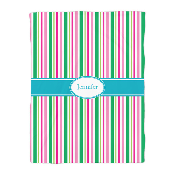 Grosgrain Stripe Duvet Cover - Twin - Front