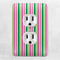 Grosgrain Stripe Electric Outlet Plate - LIFESTYLE