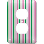 Grosgrain Stripe Electric Outlet Plate