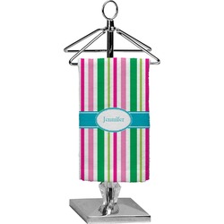 Grosgrain Stripe Finger Tip Towel - Full Print (Personalized)