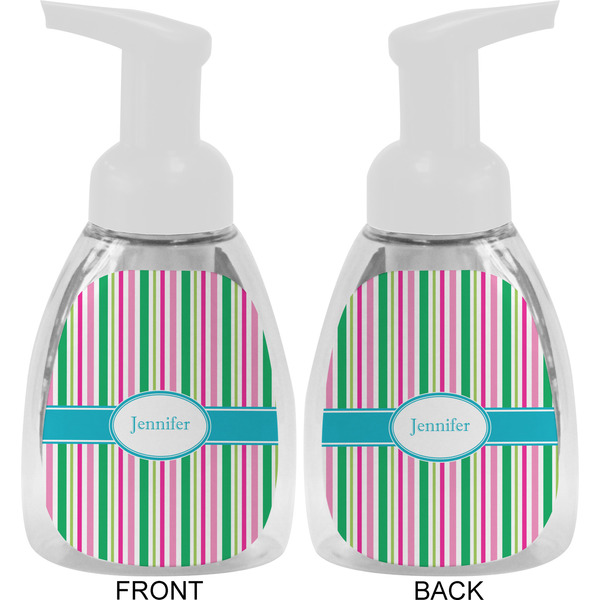 Grosgrain Stripe Foam Soap Bottle Approval - White