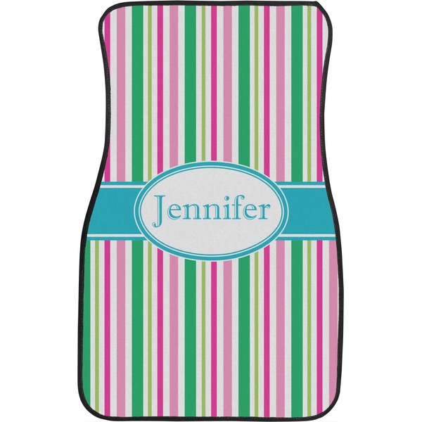 Grosgrain Stripe Front Seat Car Mat