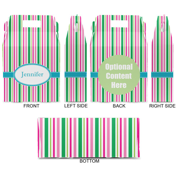 Grosgrain Stripe Gable Favor Box - Approval