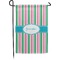 Grosgrain Stripe Small Garden Flag - Double Sided w/ Name or Text