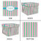 Grosgrain Stripe Gift Boxes with Lid - Canvas Wrapped - Large - Approval
