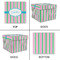 Grosgrain Stripe Gift Boxes with Lid - Canvas Wrapped - Medium - Approval