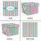 Grosgrain Stripe Gift Boxes with Lid - Canvas Wrapped - X-Large - Approval