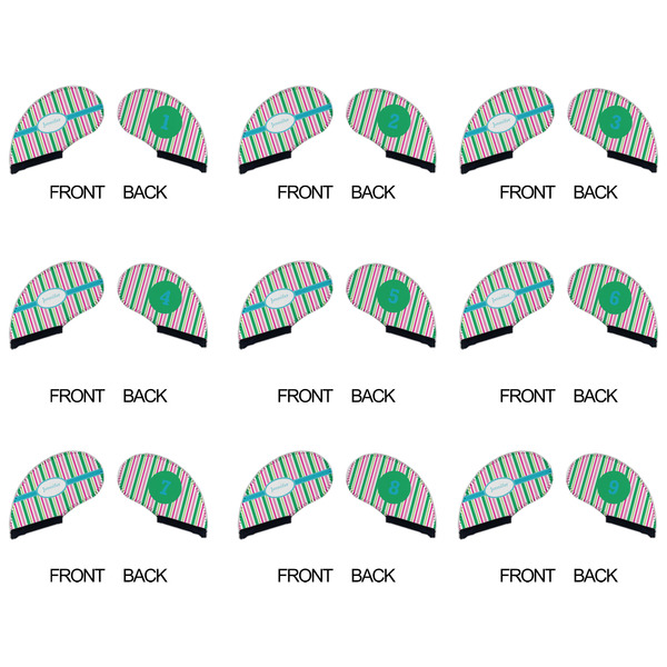 Grosgrain Stripe Golf Club Covers - APPROVAL (set of 9)