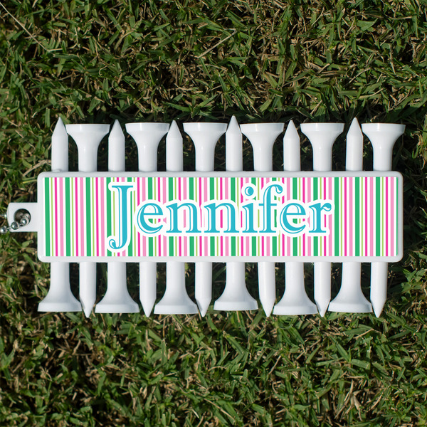 Custom Grosgrain Stripe Golf Tees & Ball Markers Set (Personalized)