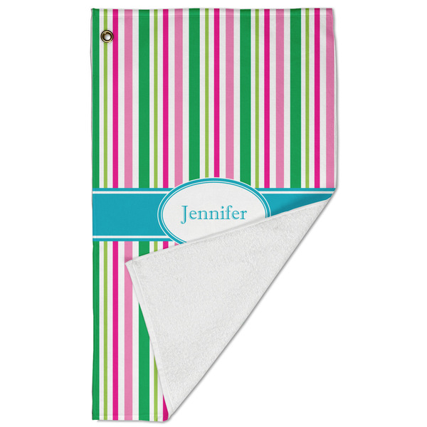 Grosgrain Stripe Golf Towel - Folded (Large)