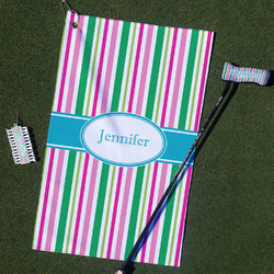 Grosgrain Stripe Golf Towel Gift Set (Personalized)