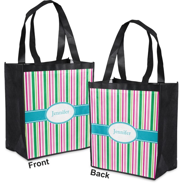 Grosgrain Stripe Grocery Bag - Apvl
