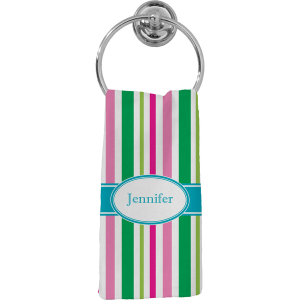 Custom Grosgrain Stripe Hand Towel - Full Print (Personalized)