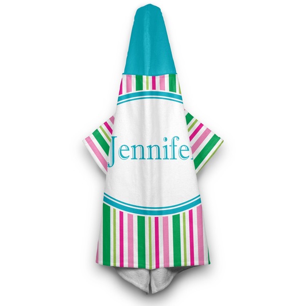 Grosgrain Stripe Hooded Towel - Hanging