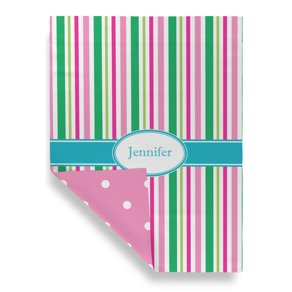 Grosgrain Stripe House Flags - Double Sided - FRONT FOLDED