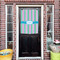 Grosgrain Stripe House Flags - Double Sided - (Over the door) LIFESTYLE