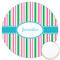 Grosgrain Stripe Printed Cookie Topper - 3.25" (Personalized)
