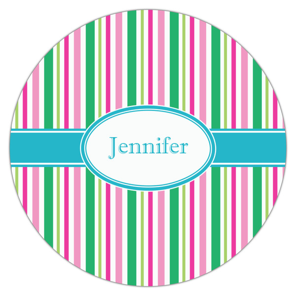 Grosgrain Stripe Icing Circle - Large - Single