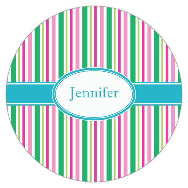 Grosgrain Stripe Icing Circle - Medium - Single