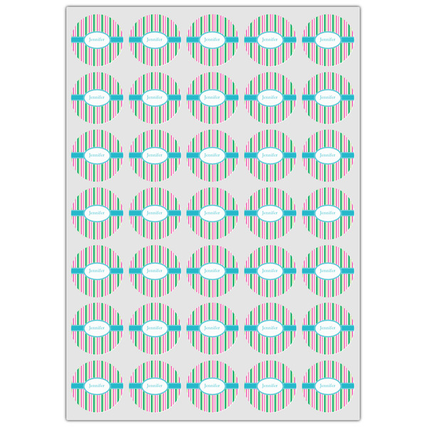 Grosgrain Stripe Icing Circle - XSmall - Set of 35