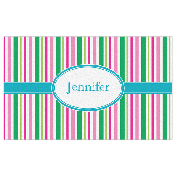 Grosgrain Stripe Indoor / Outdoor Rug - 3'x5' - Front Flat