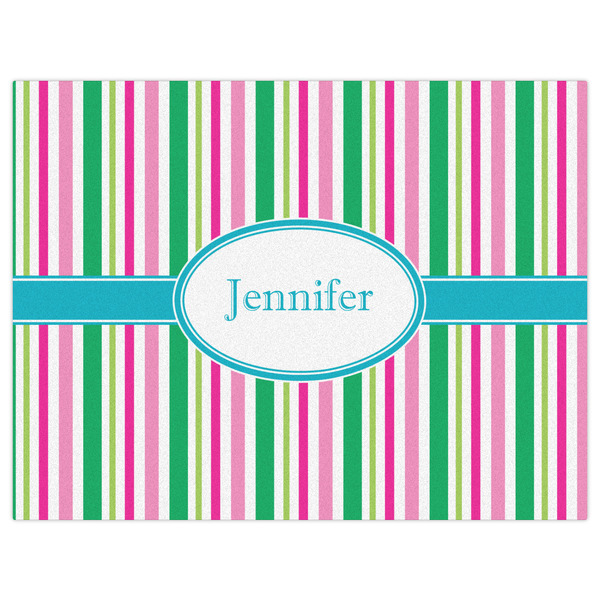 Grosgrain Stripe Indoor / Outdoor Rug - 6'x8' - Front Flat